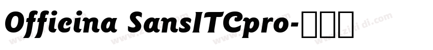Officina SansITCpro字体转换